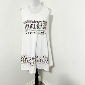 Roots Rasta Reggae Rhythm Women’s XXL  Beach Wear Graphic Shirt Cozumel Mexico